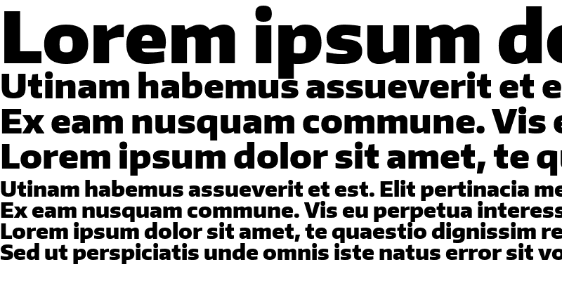 Sample of Encode Sans Black