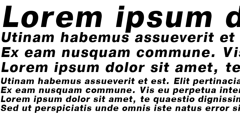 Sample of Encyclopaedia Bold Italic