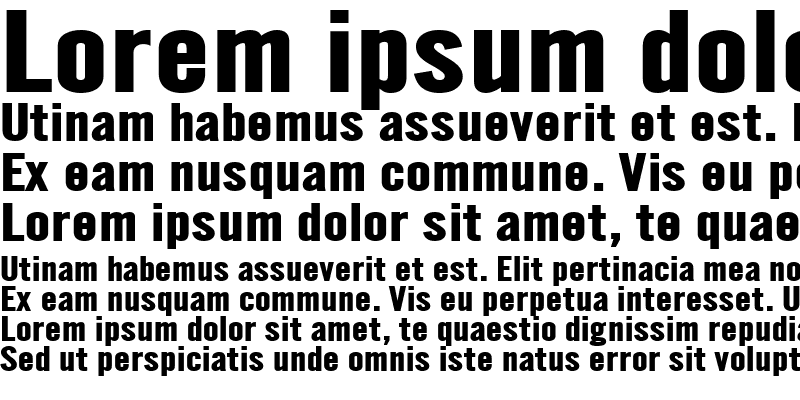 Sample of Eng Gothic Extended Bold