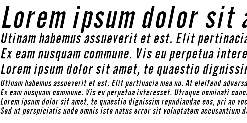 Sample of Eng Gothic Italic