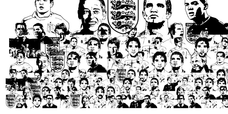 Sample of England squad 2006