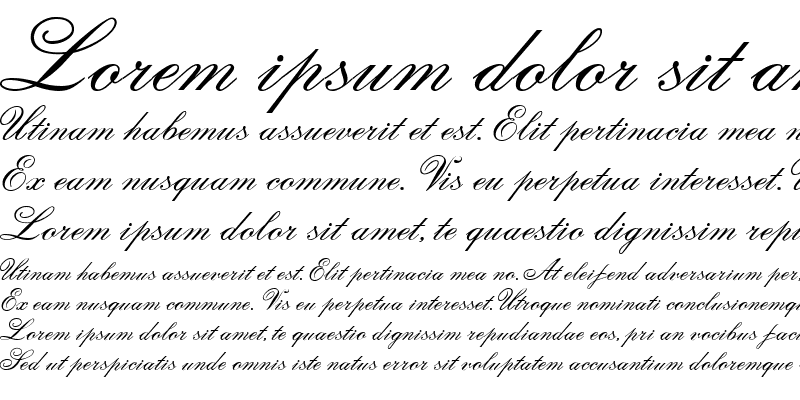 Sample of English Script