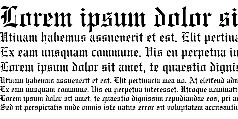 Sample of Engravers' Old English