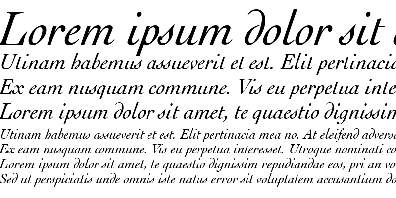 Sample of EngrvOs205 BT Italic