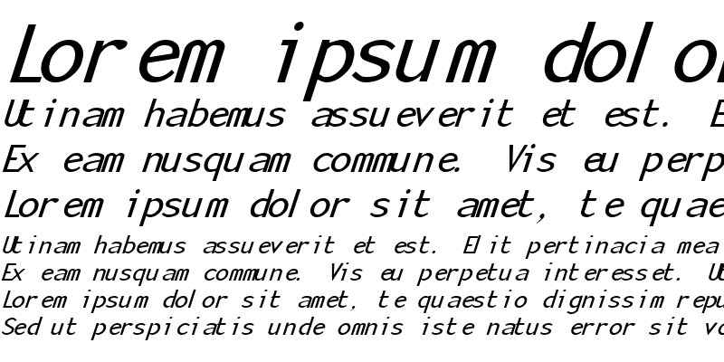 Sample of Enola Italic Regular