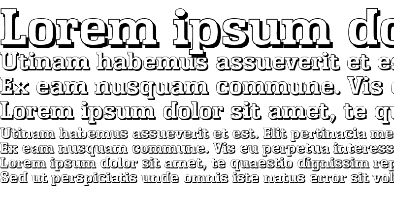 Sample of EnschedeShadow Bold