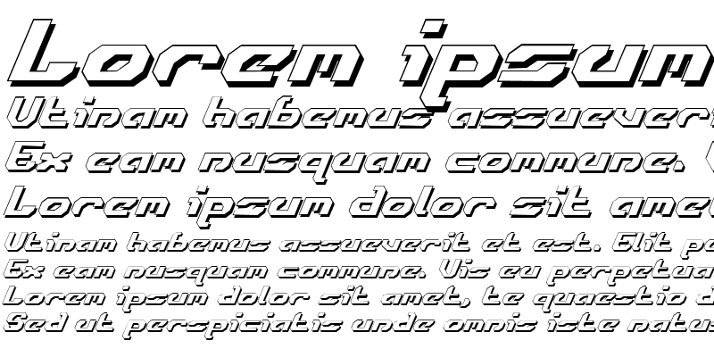 Sample of Ensign Flandry Shadow Italic Shadow Italic