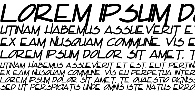 Sample of Enview Bold Italic