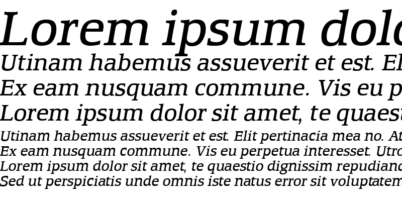 Sample of EquestrienneBookItalic Roman