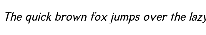 Preview of EquipoizeSans Regular Italic