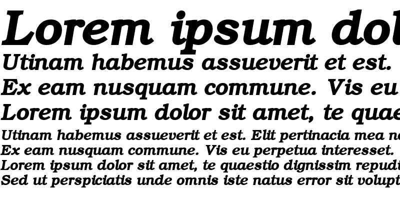 Sample of ER Bukinist 1251 Bold Italic