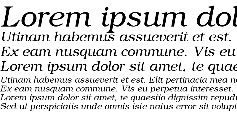 Sample of ER Bukinist 1251 Italic