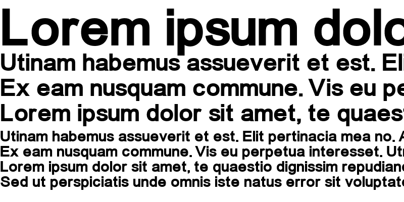 Sample of ER Univers 866 Bold