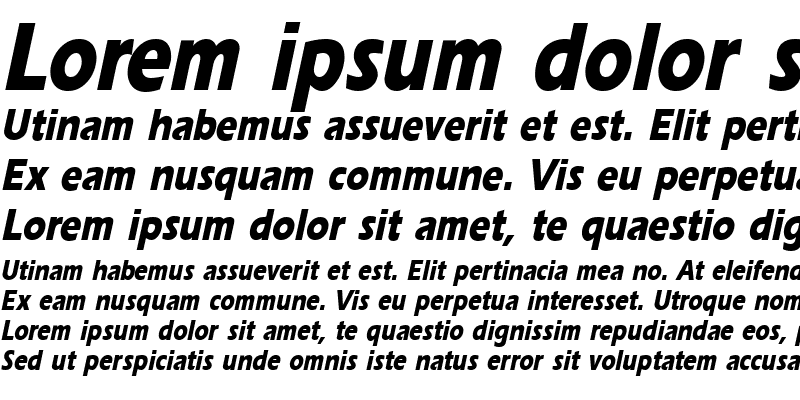 Sample of ErgoeExtraboldCond Italic