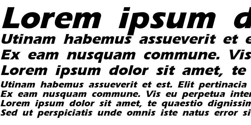 Sample of ErgoeMildExtrabold Italic