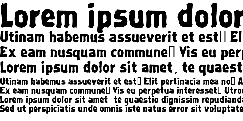 Sample of Erodefont Regular