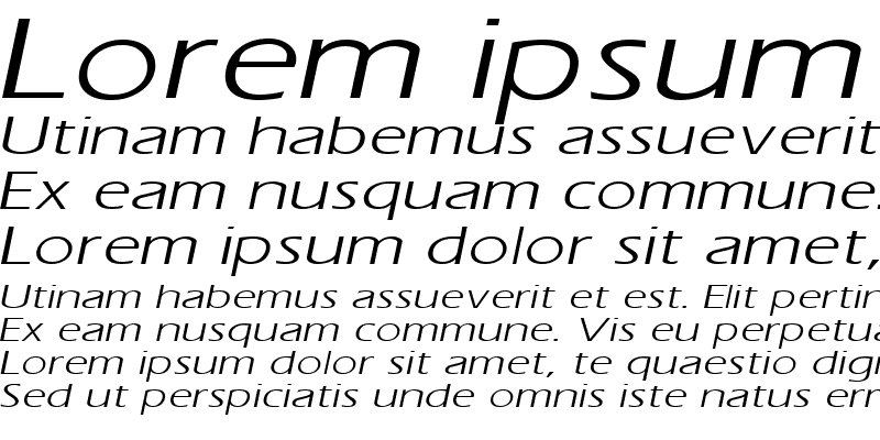 Sample of ErosExtended Italic