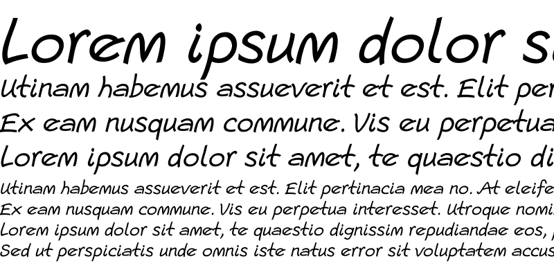 Sample of Escript LT Italic