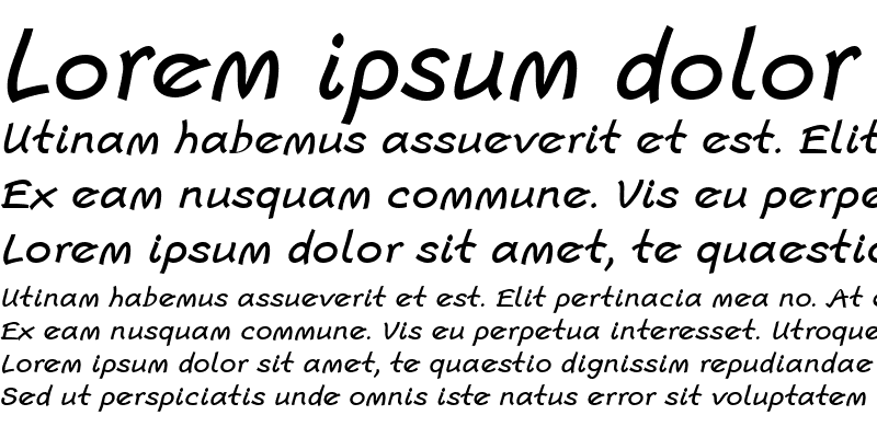 Sample of Escript LT Light Bold Italic