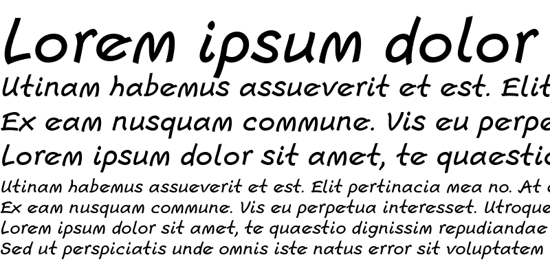 Sample of Escript LT Medium Italic