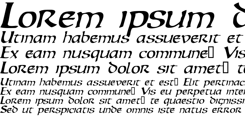 Sample of EscudeDisplaySSK Italic