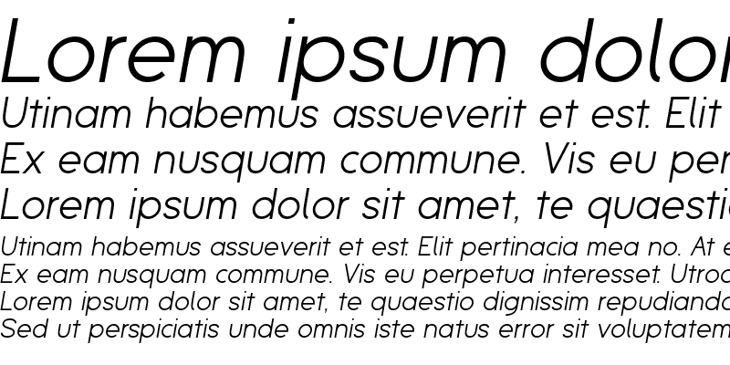 Sample of Espera Italic