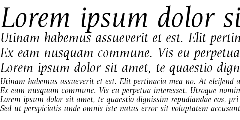 Sample of Esperanto Italic