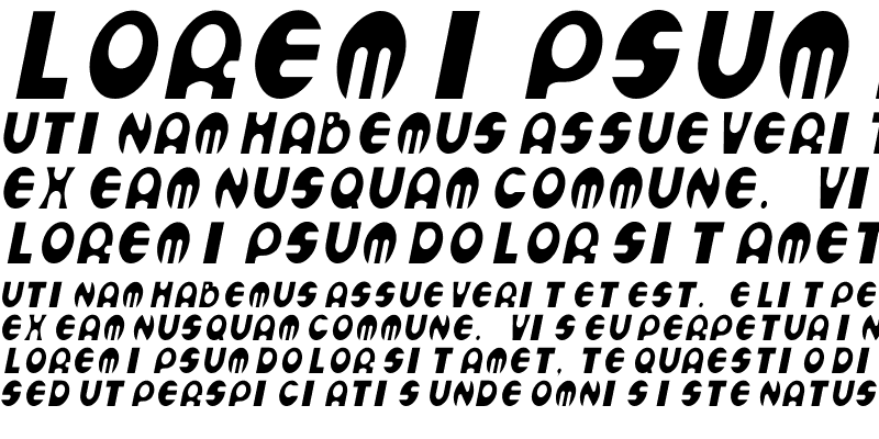 Sample of Espheres Cn Italic
