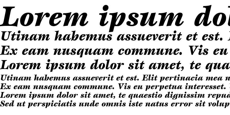 Sample of Esprit BlackItalic