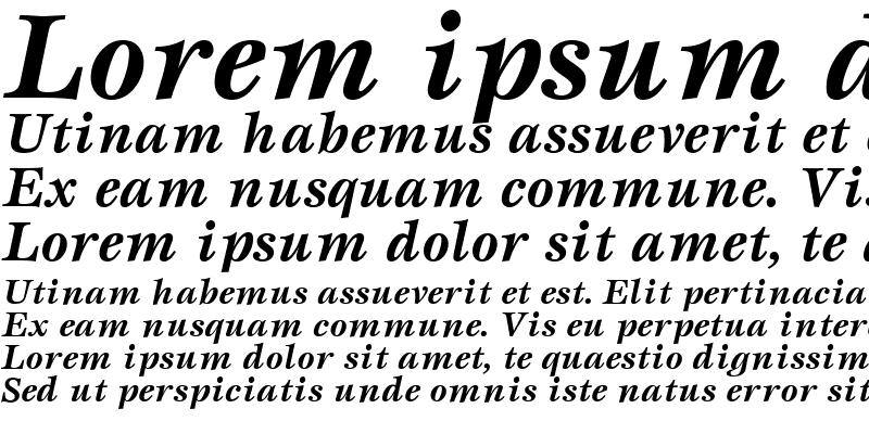 Sample of Esprit Bold Italic