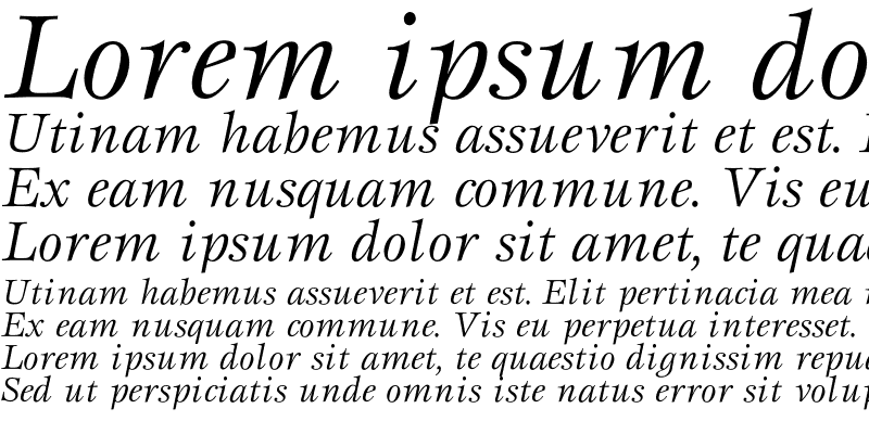 Sample of Esprit Book Italic