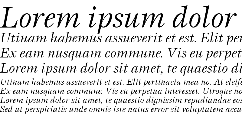 Sample of Esprit BookItalic