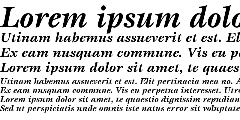 Sample of Esprit LT Book Bold Italic