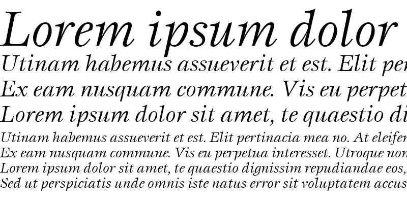 Sample of Esprit LT Book Italic