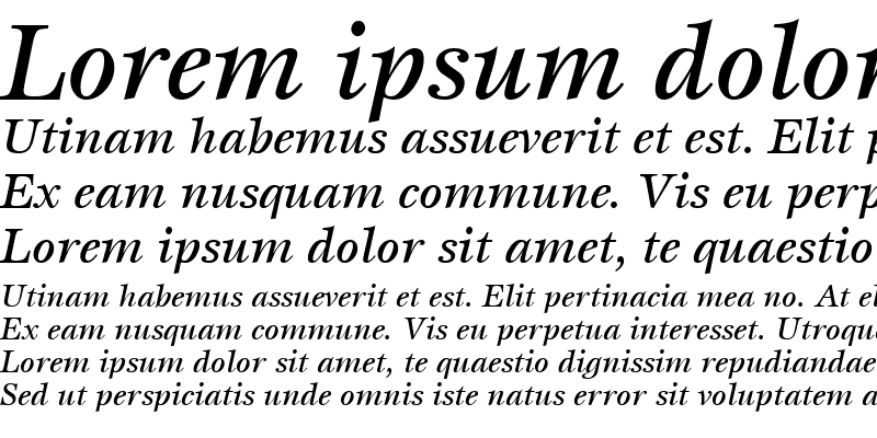 Sample of Esprit MediumItalic