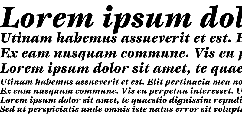 Sample of EspritEF Black Italic