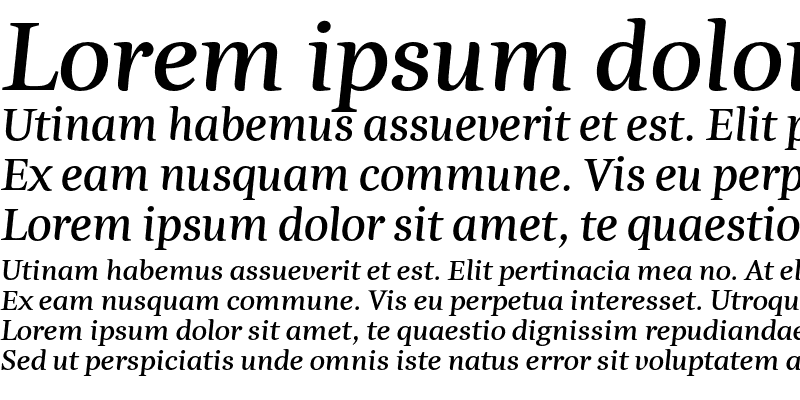 Sample of EstaPro Bold Italic