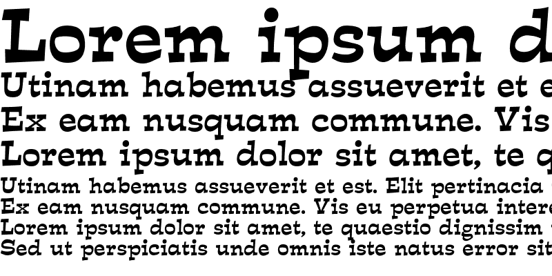 Sample of Estro Font