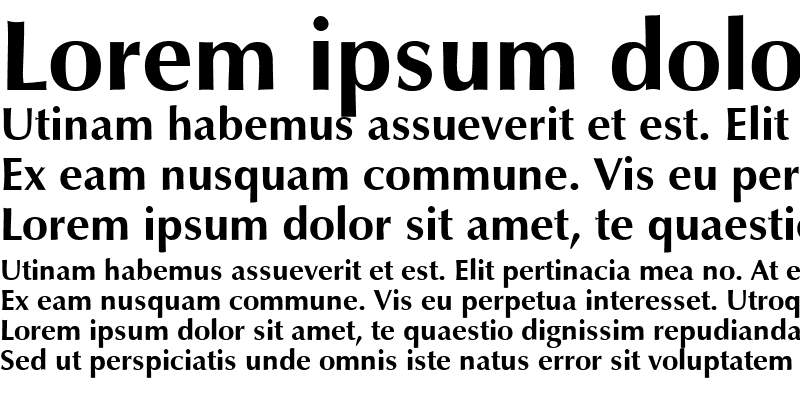 Sample of Eterna Bold