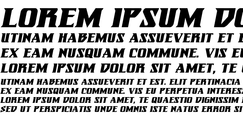 Sample of Eternal Knight Bold Italic Bold Italic
