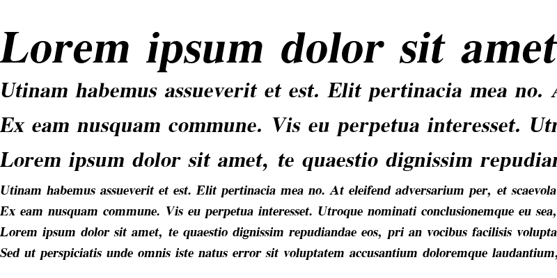 Sample of EucrosiaUPC Bold Italic