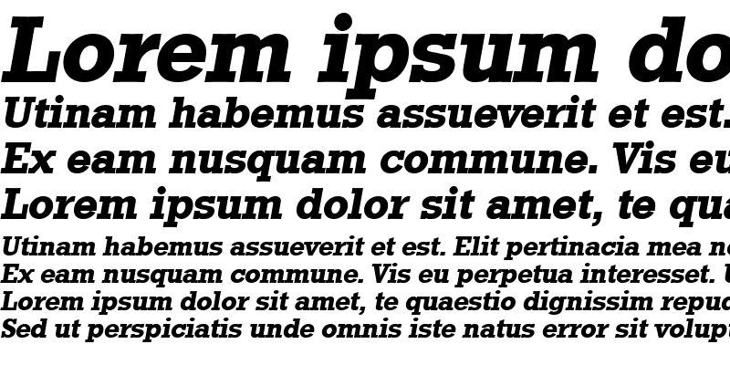 Sample of EugeneBecker Bold Italic