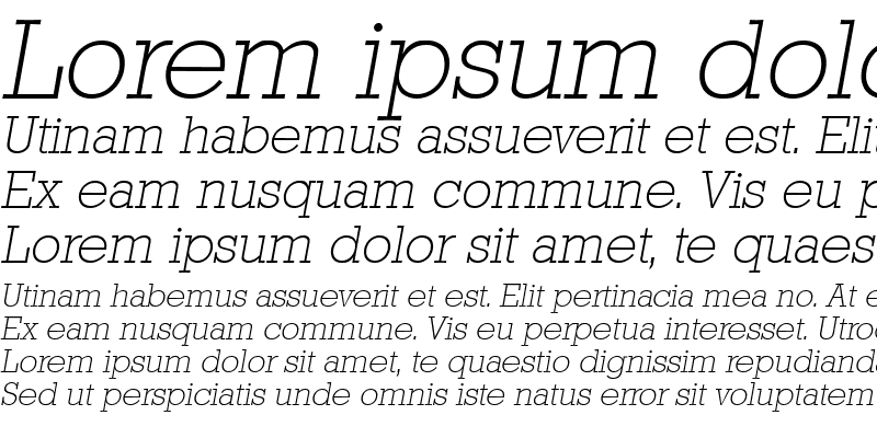 Sample of EugeneBecker-ExtraLight Italic