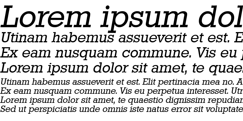 Sample of EugeneBecker Italic