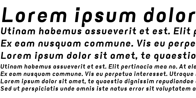 Sample of Eunuverse Bold Italic