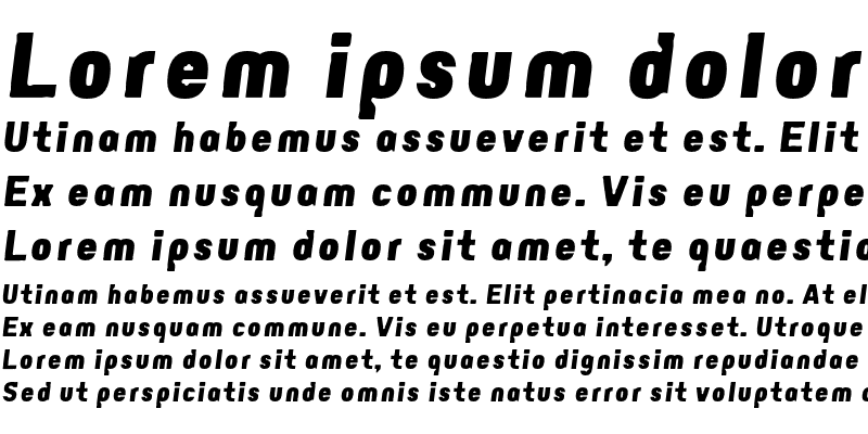 Sample of Eunuverse ExtraBold Italic