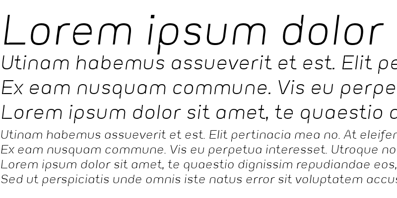Sample of Eunuverse Italic