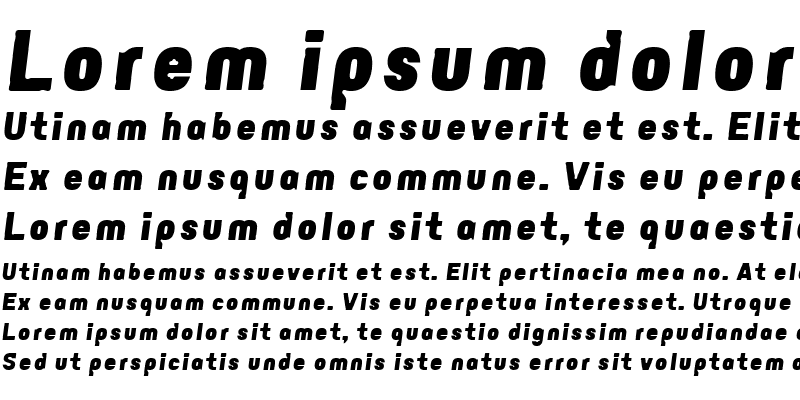 Sample of Eunuverse ItalicBold