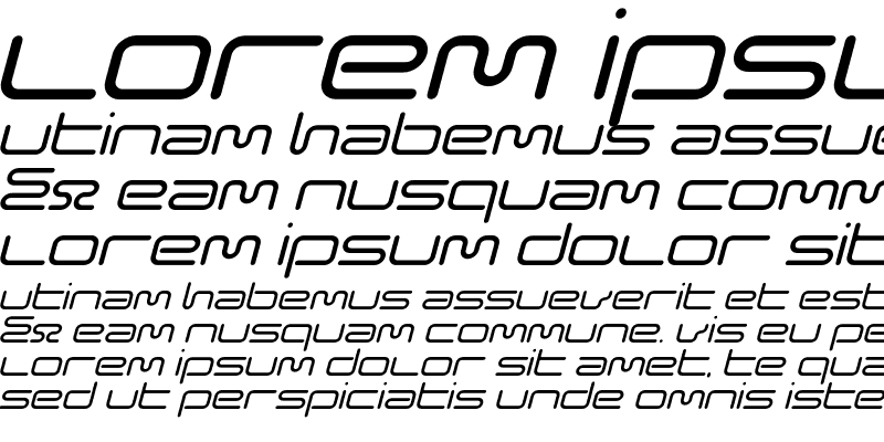 Sample of Euphoric Regular Italic