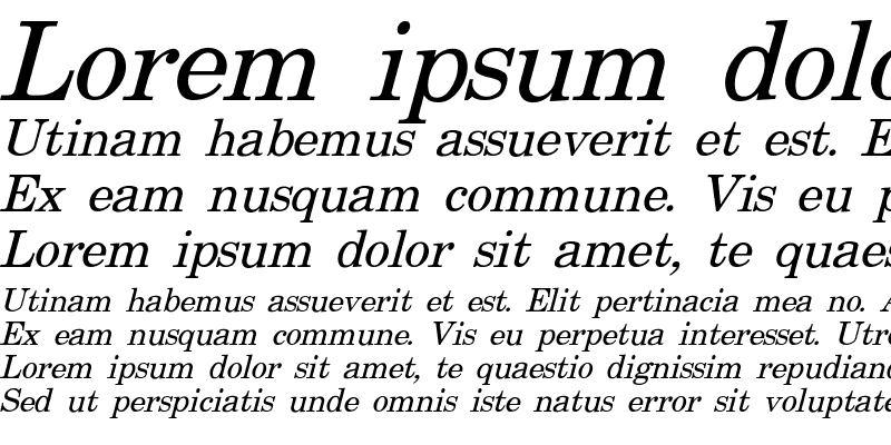 Sample of Eureka Italic